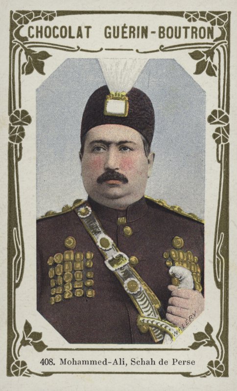 Mohammed-Ali, Schah de Perse (farvet foto) af French School