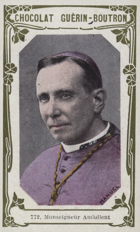 Monseigneur Audollent (farvet foto) af French School
