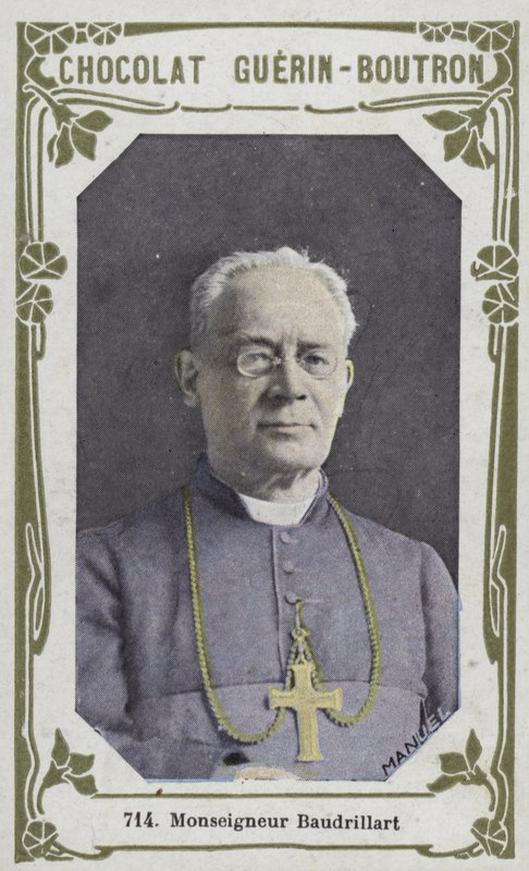 Monseigneur Baudrillart (farvet foto) af French School
