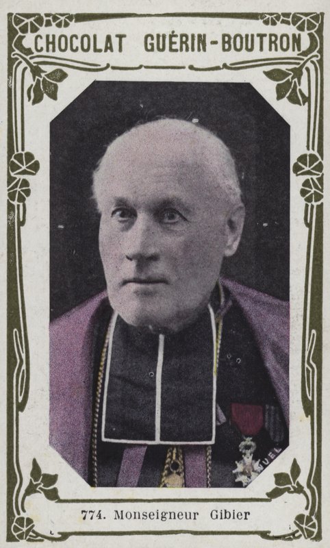 Monsignor Gibier (farvet foto) af French School