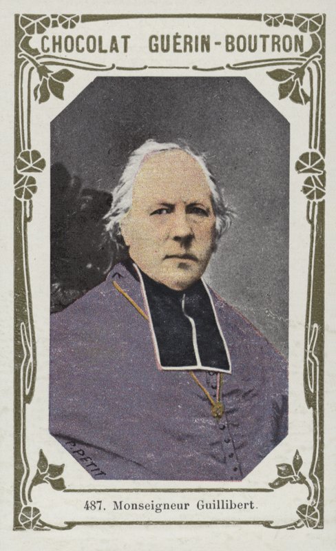 Monseigneur Guillibert (farvet foto) af French School