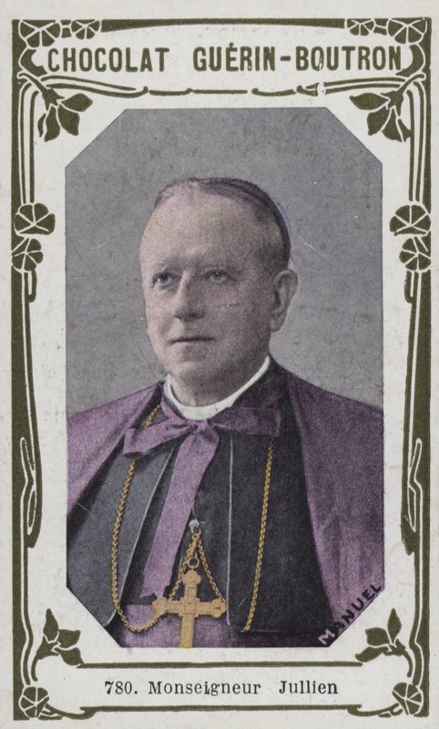 Biskop Jullien (farvet foto) af French School