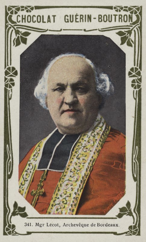 Monsignor Lecot, ærkebiskop af Bordeaux (farvet foto) af French School