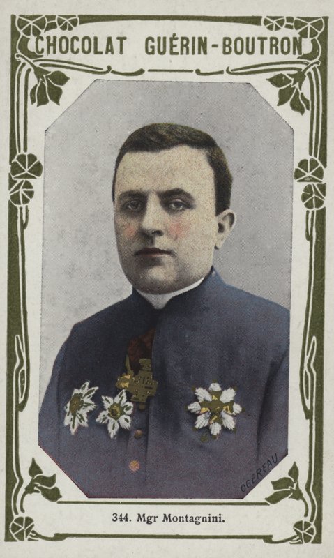 Monseigneur Montagnini (farvet foto) af French School