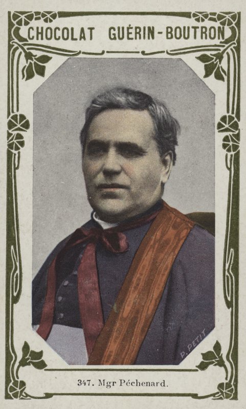 Biskop Pechenard (farvet foto) af French School