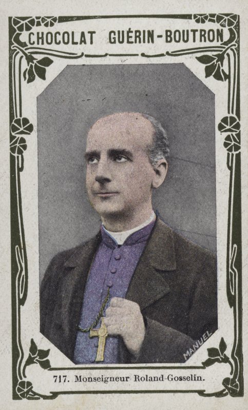 Monseigneur Roland-Gosselin (farvet foto) af French School