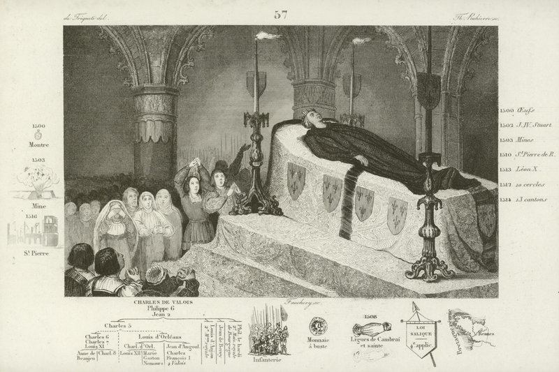 Mourning the death of Louis XII of France, 1515  af French School