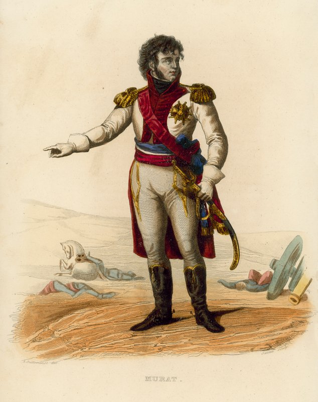 Murat (farvet gravering) af French School