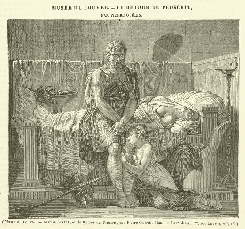 Louvre-museet, Marcus Sextus eller de forbudtes tilbagevenden (gravering) af French School