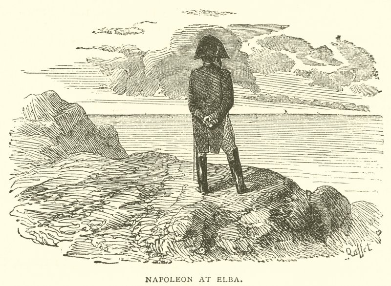 Napoleon ved Elba (gravering) af French School