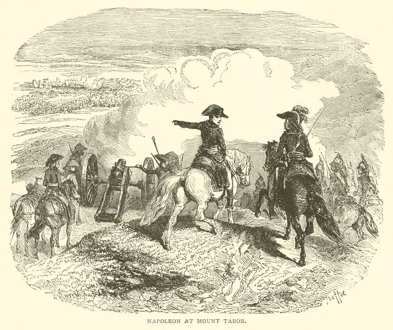 Napoleon ved Tabor-bjerget (gravering) af French School
