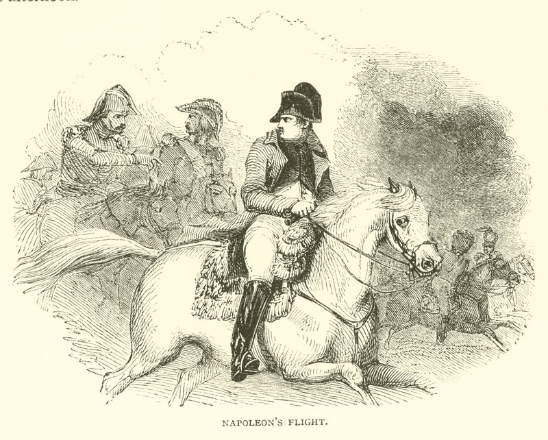 Napoleons flugt (gravering) af French School