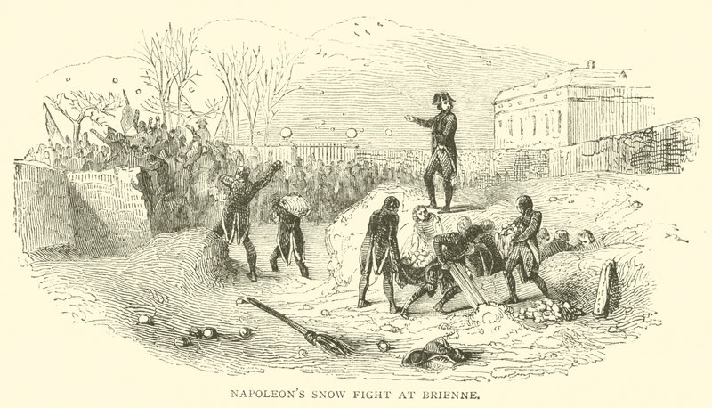 Napoleons snekamp ved Brienne (gravering) af French School