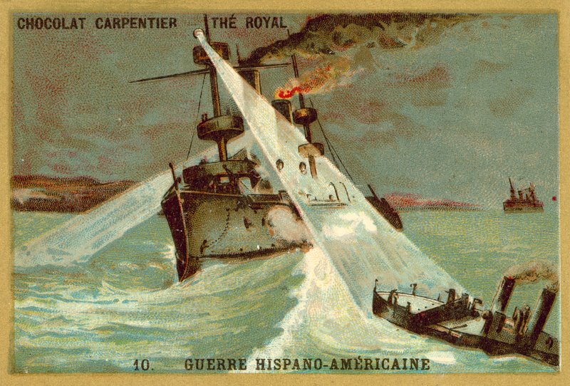 Naval engagement, spansk-amerikansk krig af French School