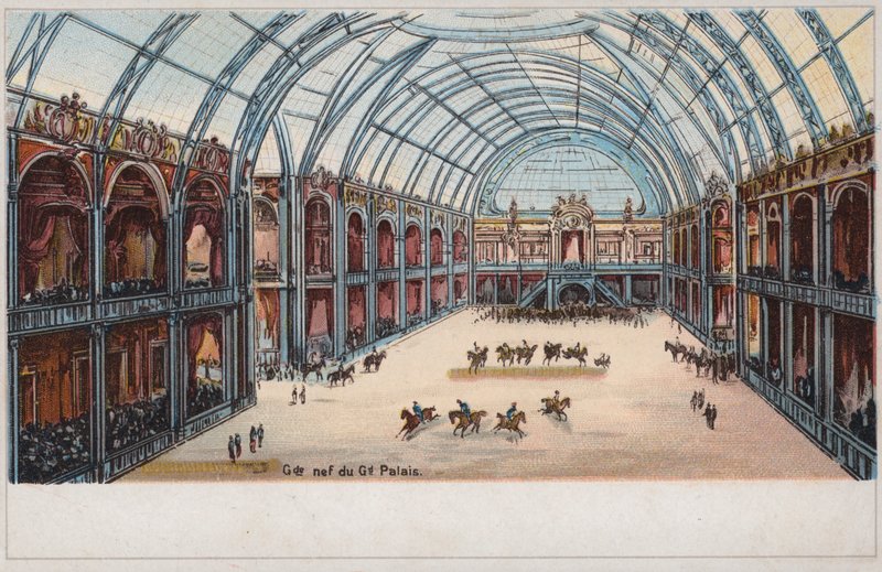 Nave of the Grand Palais, Universal Exhibition, Paris af French School