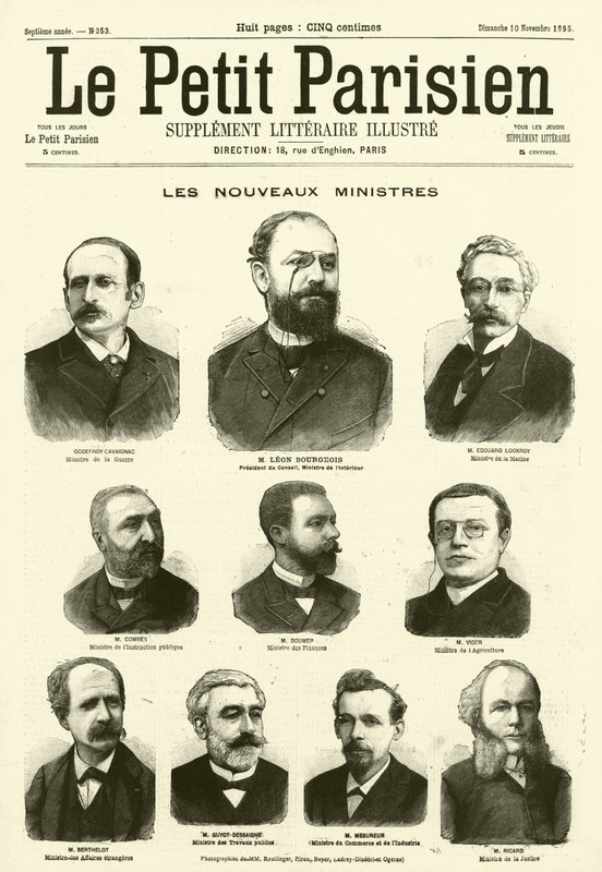 Nye ministre for den franske regering (gravering) af French School