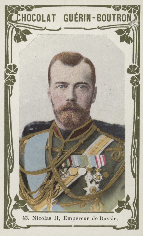 Nikolaj II, Ruslands kejser (farvet foto) af French School