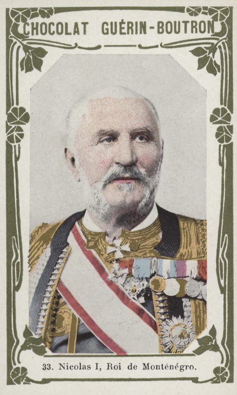Nicolas I, Roi de Montenegro (farvet foto) af French School