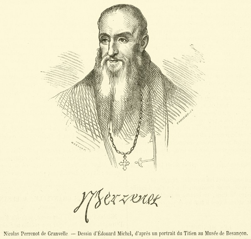 Nicolas Perrenot de Granvelle (gravering) af French School