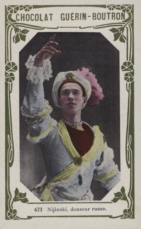 Nijinsky, russisk danser (farvet foto) af French School