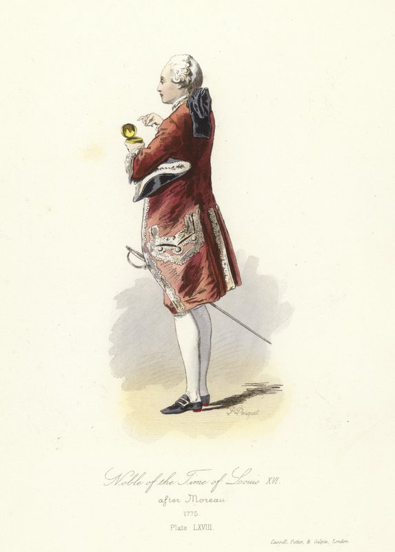 Adelsmand fra Louis XVI af Frankrigs tid af French School