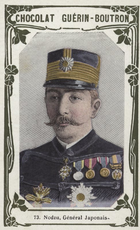 Nodzu, japansk general (farvet foto) af French School