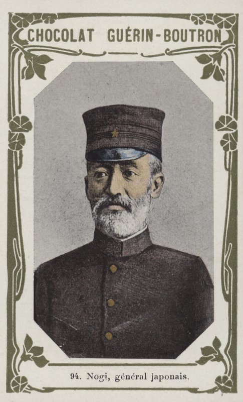 Nogi, japansk general (farvet foto) af French School