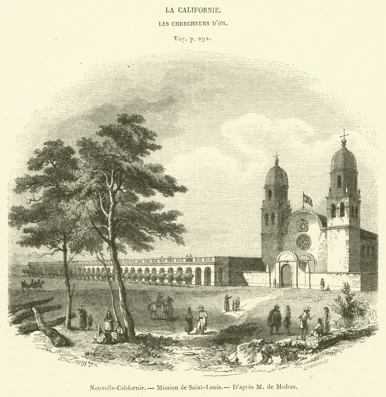 New California, St. Louis Mission (gravering) af French School