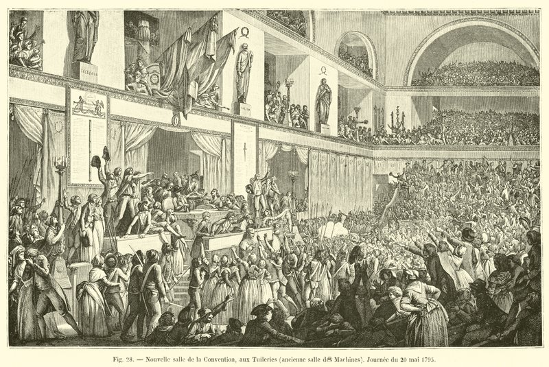 Ny kongressal, ved Tuilerierne, tidligere maskinrum, dag den 20. maj 1795 af French School