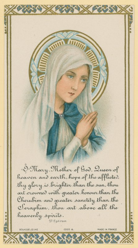 O Maria, Guds Moder. Uddrag af skrift af Saint Ephrem af French School