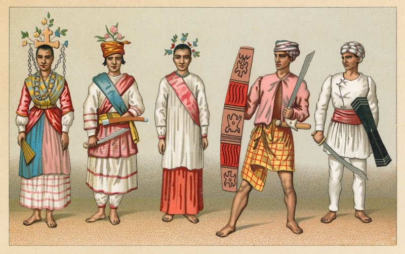 Oceanien kostume af French School