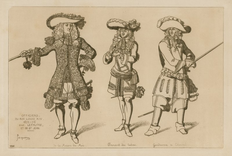 Officerer af kong Ludvig XIV af French School