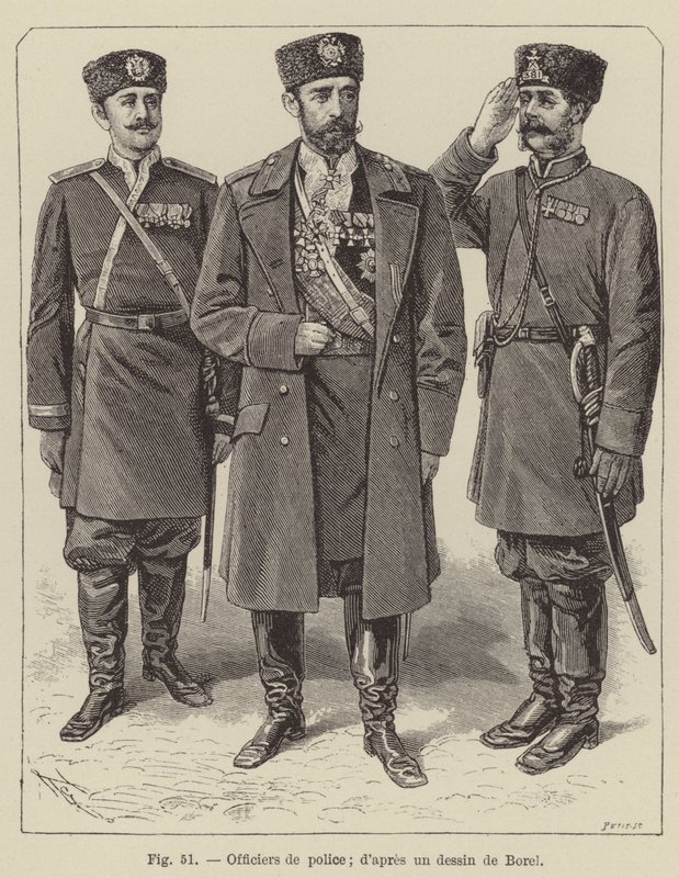 Politibetjente (gravering) af French School