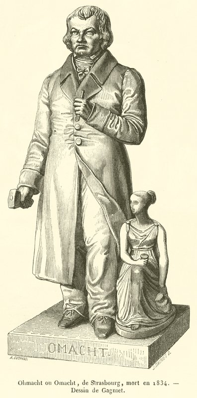 Ohmacht eller Omacht, fra Strasbourg, døde i 1834 (gravering) af French School