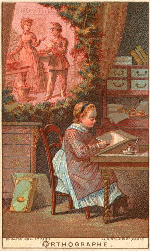 Ortografi (chromolitho) af French School