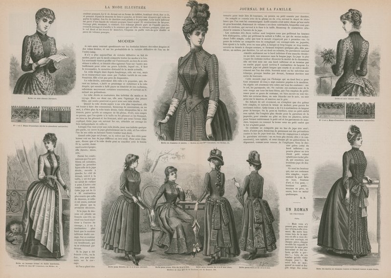 Side fra La Mode Illustree af French School
