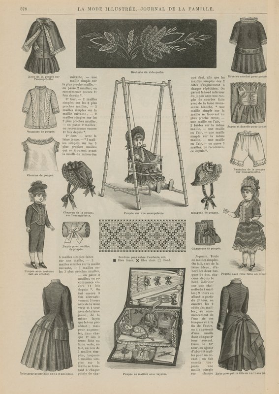 Side fra La Mode Illustree af French School