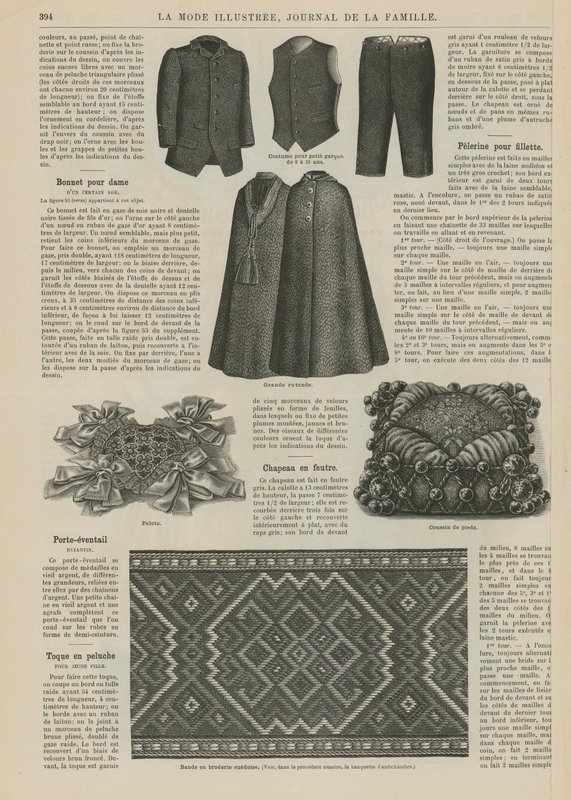 Side fra La Mode Illustree af French School