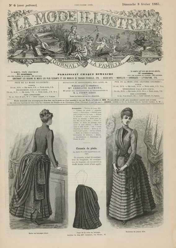 Side fra La Mode Illustree af French School