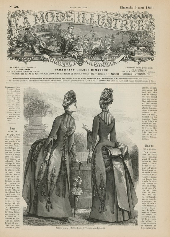 Side fra La Mode Illustree af French School