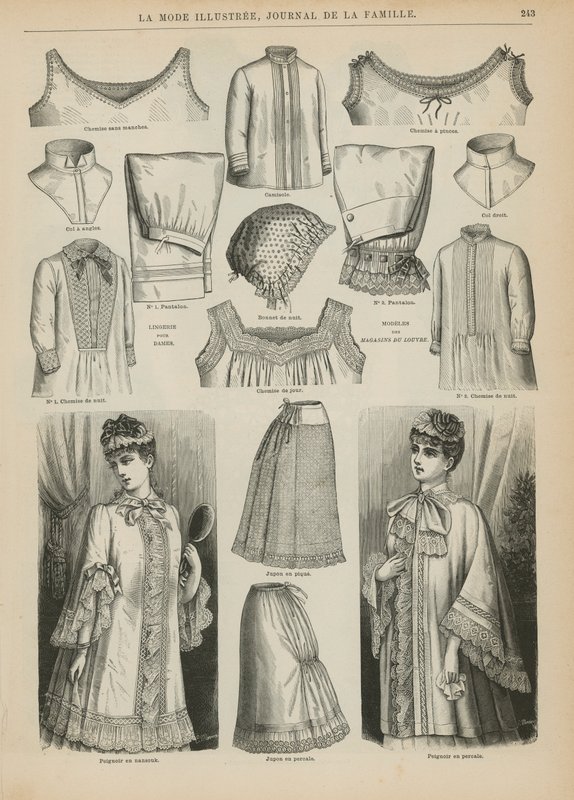 Side fra La Mode Illustree, 1885 af French School
