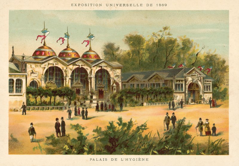 Hygiejnepaladset, Verdensudstilling 1889, Paris af French School