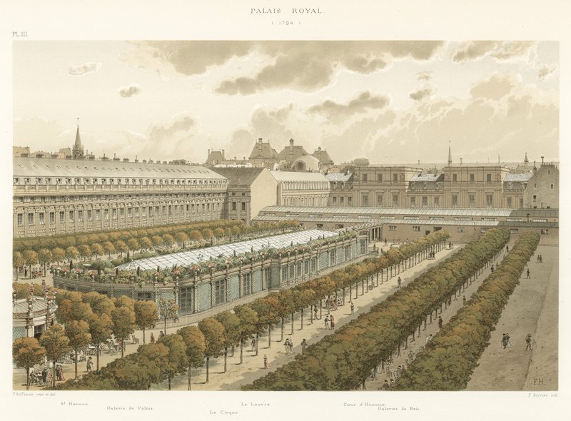 Kongeslottet, 1794 af French School