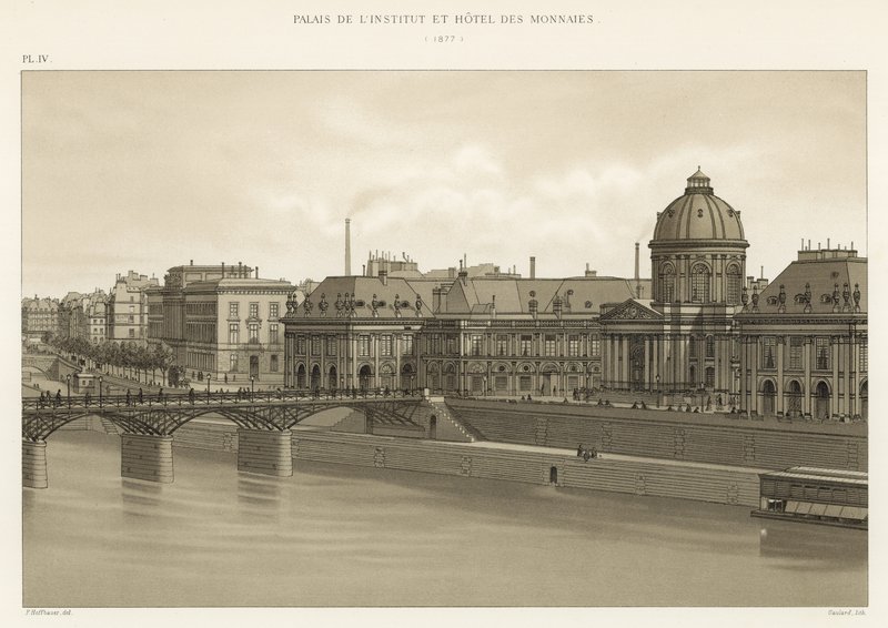 Palace of the Institute and Hotel des Monnaies, 1877 af French School