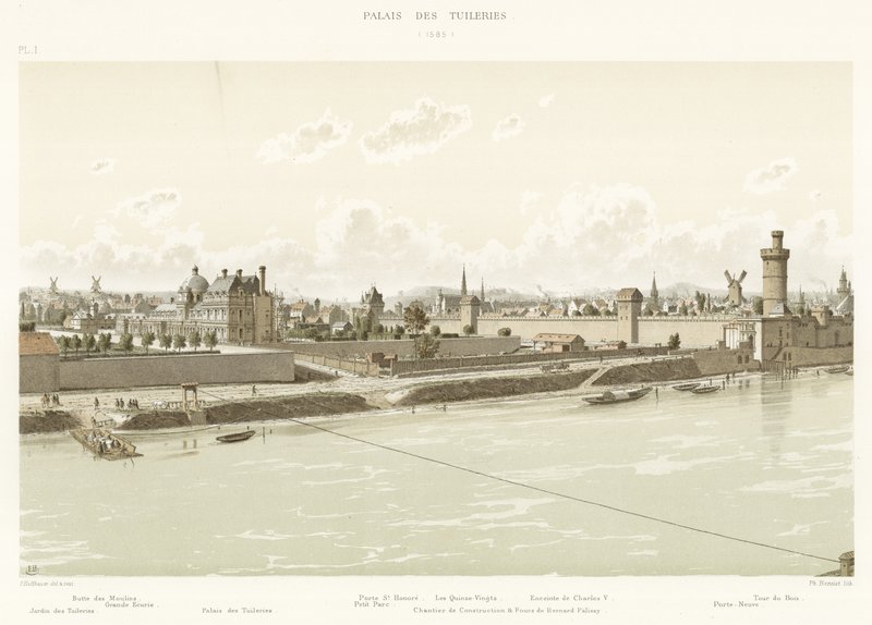 Tuileries Palace, 1585 af French School