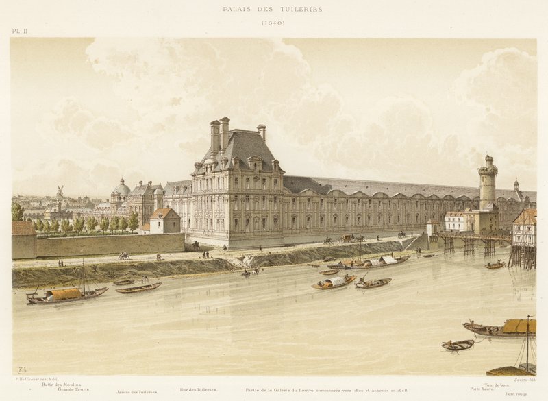 Tuileries Palace, 1640 af French School