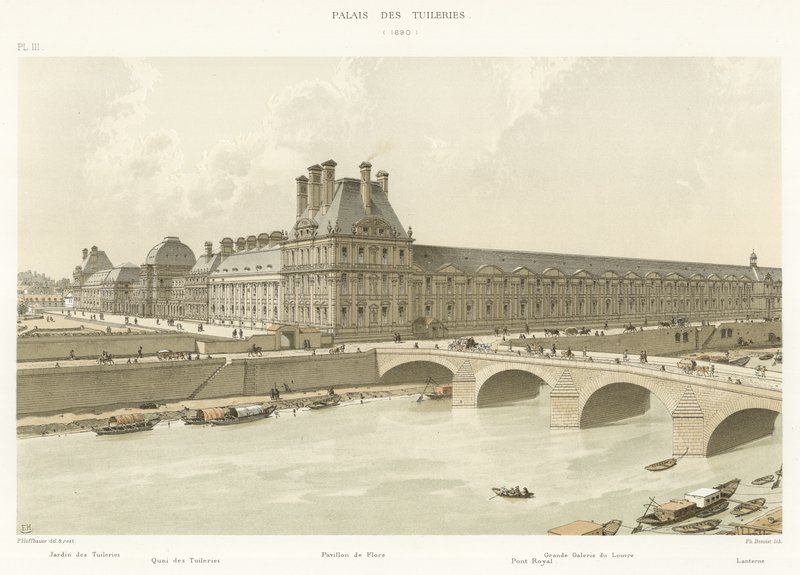 Tuileries Palace, 1690 af French School