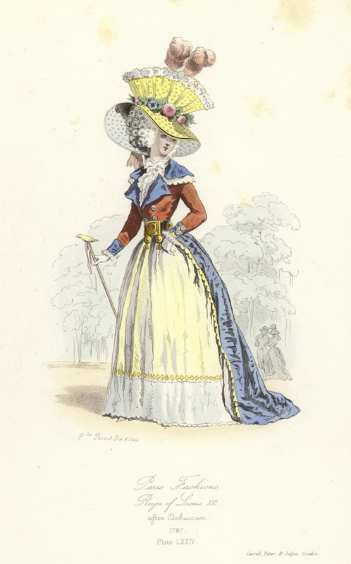 Paris mode, regeringstid af Louis XVI af French School