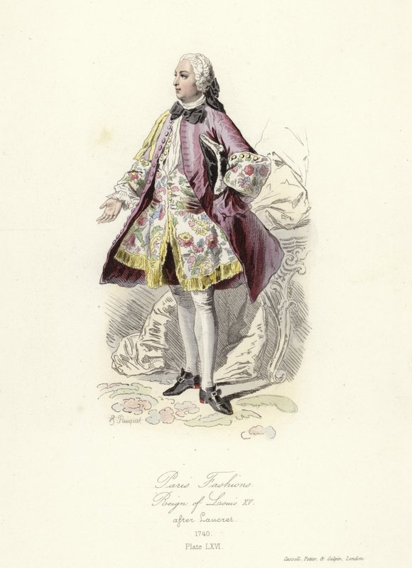 Paris mode, regeringstid af Ludvig XV af French School