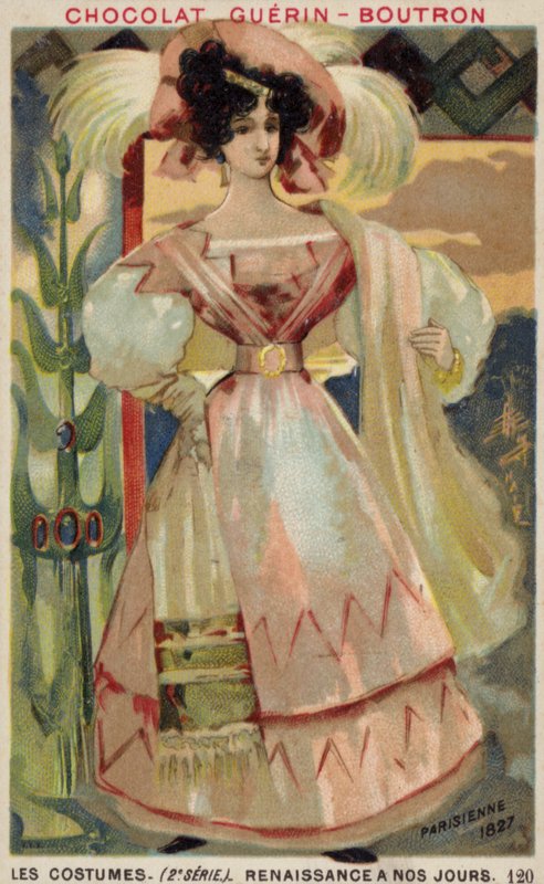 Parisisk mode, 1827 af French School